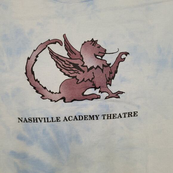 Vintage 80s Nashville Academy Theatre T-Shirt Men's S/M Griffin Graphic Tee - Picture 3 of 11